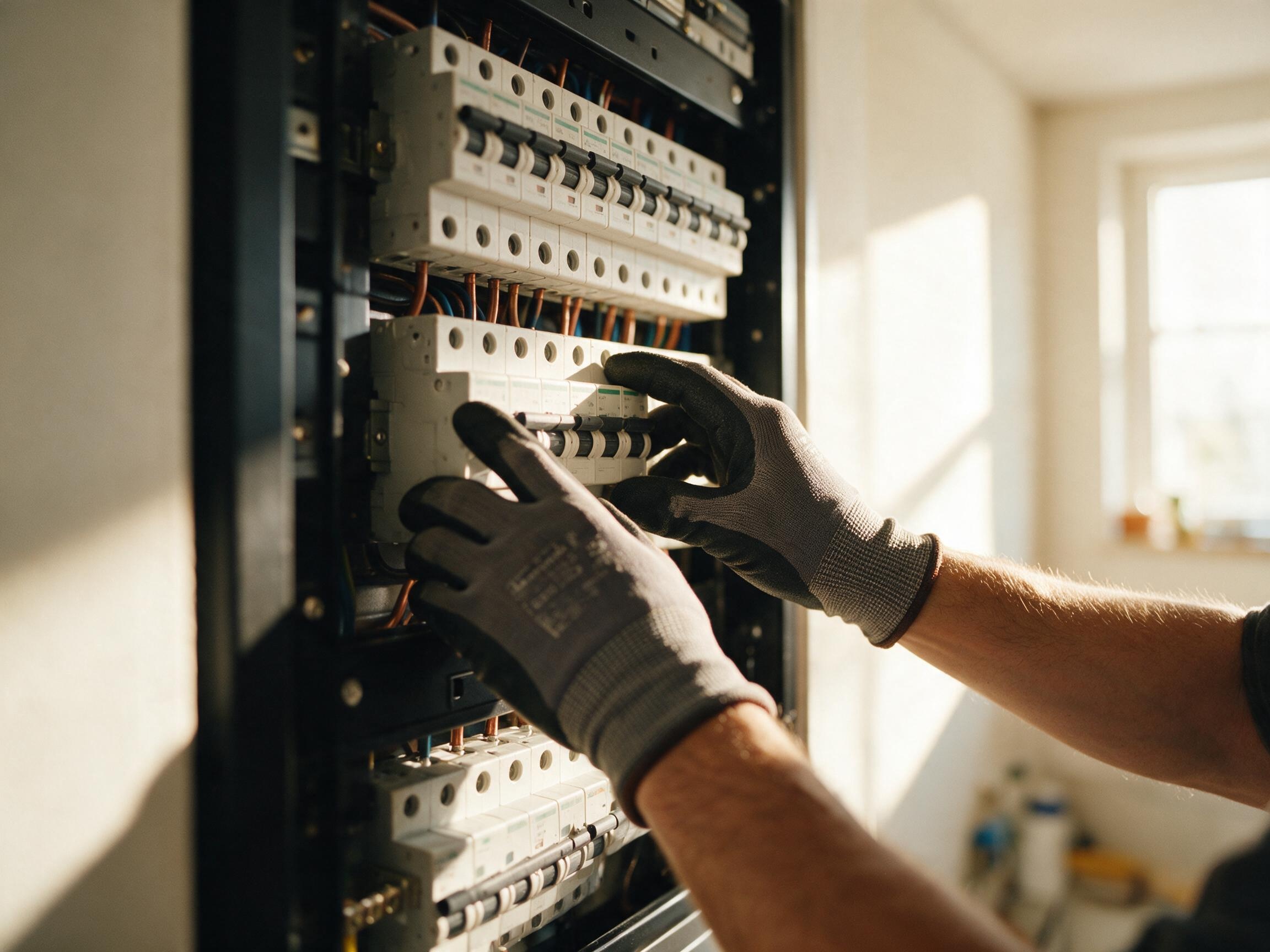 Elektroinstallation am Zählerschrank